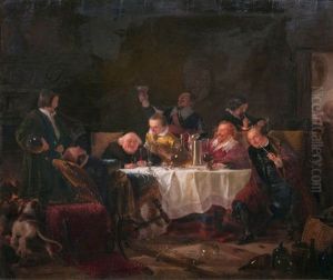 Frohliche Zecher by Johann Geyer