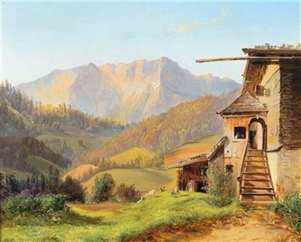 The Drachenwand As Seen From Mondsee - view 1