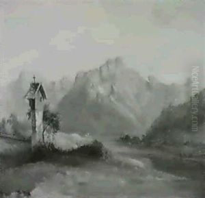 Motiv Aus Dem Salzkammergut by Carl Geyling