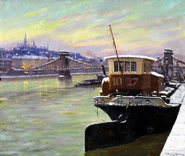 Wintry Budapest On The Turn Of Century - view 1