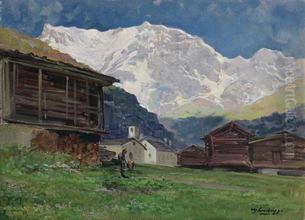 Paesaggio Montano Con Baite - view 1
