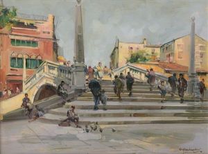 Ponte Delle Guglie, Venezia by Cesare Gheduzzi