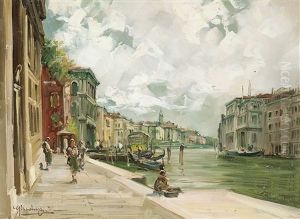 Canal Grande A Venezia by Cesare Gheduzzi