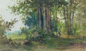 Contadinella Nel Bosco by Cesare Gheduzzi