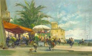 Uferpromenade Bei Rapallo