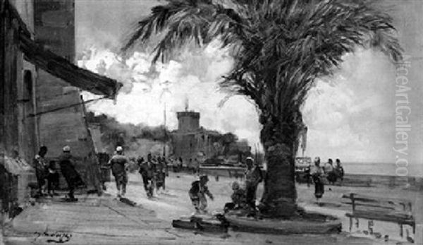 Uferpromenade Bei Rapallo - view 1