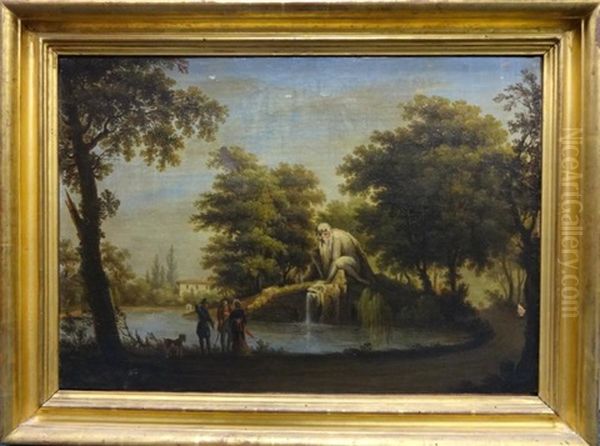 Le Colosse De L'apennin De Jean De Bologne Dans Les Jardins De La Villa Pratolino (ou Demidoff) - view 1