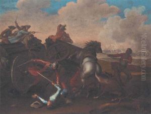 A Cavalry Attack by Antonio Maria Gherardini