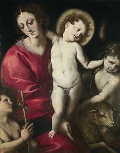 Madonna Mit Dem Johannesknaben Und Einem Engel - view 1