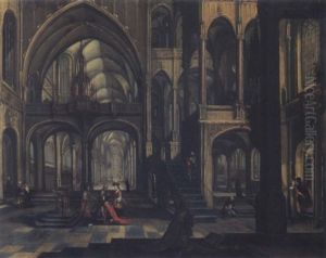 Interior Of A Church by Anton Gunther Gheringh