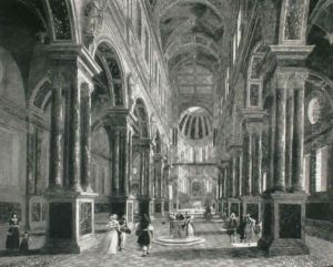Elegant Figures In A Baroque Church Interior by Anton Gunther Gheringh