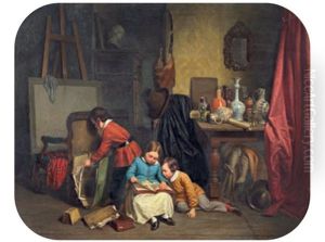 Jeux D'enfants by Napoleon Francois Ghesquiere