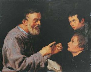 Die Unterweisung Durch Den Lehrer by Jacques de Gheyn II