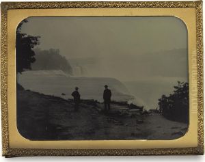 Two Figures At Niagara Falls by Platt D. Babbitt