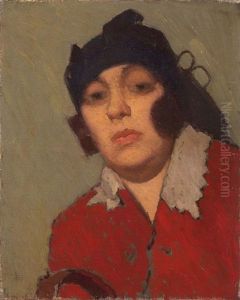 Ritratto Di Signora (elvira Gonnelli) by Oscar Ghiglia