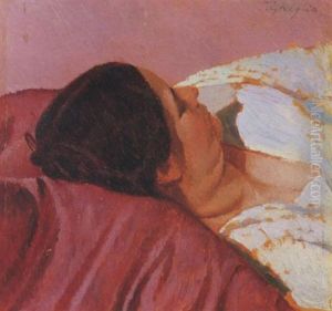 La Moglie Isa Che Riposa by Oscar Ghiglia