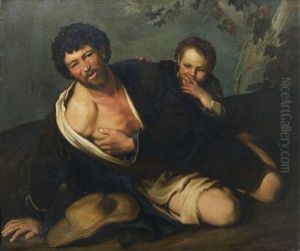 La Halte D'un Pere Et De Son Fils by Stefano Ghirardini