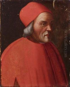 Portrait Of Marsilio Ficino, Bust-length, In A Scarlet Coat And Cap