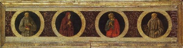 Saint Francois D'assise, La Vierge, Saint Jean L'evangeliste, Saint Bernardin De Sienne - view 1