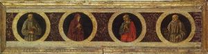 Saint Francois D'assise, La Vierge, Saint Jean L'evangeliste, Saint Bernardin De Sienne by Ghirlandaio Domenico