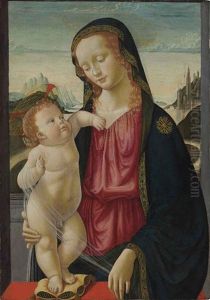 The Madonna And Child by Davide Bigordi Ghirlandajo