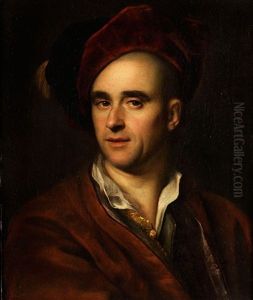 Bildnis Eines Jungen Mannes Mit Rotbraunem Barett by Vittore Giuseppe Ghislandi (Fra' Galgario)