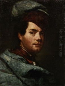 Portrait Of A Boy, Bust-length, In A Blue Coat And Hat by Vittore Giuseppe Ghislandi (Fra' Galgario)