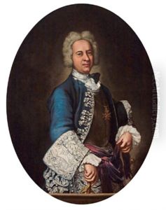 Bildnis Eines Ritters Des Souveranen Malteserordens Mit Dem Ordenskreuz - Ritratto Di Un Cavaliere Di Malta Con La Croce Di Malta by Vittore Giuseppe Ghislandi (Fra' Galgario)