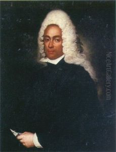 Portrait Of A Gentleman In A Full-bottomed Wig And Black Robes, Holding A Letter