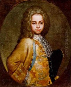 Portrait Of A Boy, Half-length, With A Tricorn Hat Under His Arm