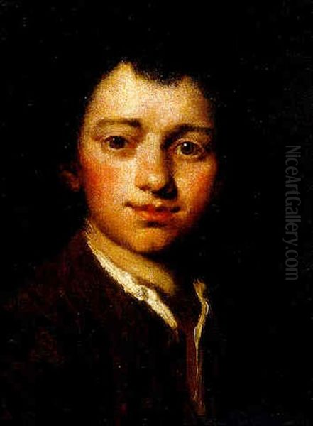 A Youth, Bust-length, In A Brown Jacket - view 1