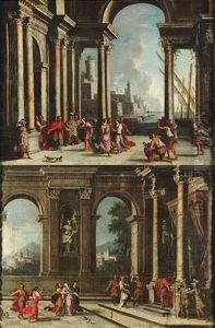Salomon Empfangt Die Konigin Von Saba (+ Aeneas Weist Dido Zuruck; Pair)