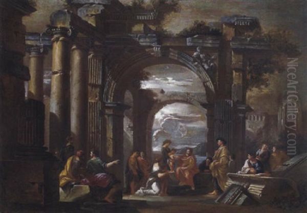 Arco Romano E Resti Di Un Tempio Ionico - view 1