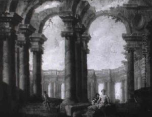 Caprice Architectural Anime De Personnages by Giovanni Ghisolfi