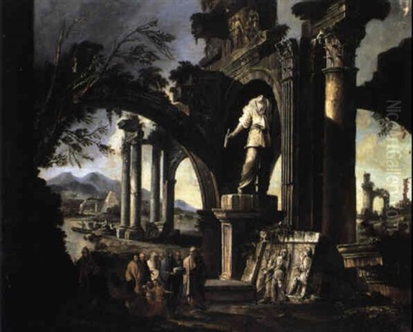 Rovine Architettoniche Con Figure - view 1