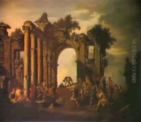 Alexander Opening The Tomb Of Achilles - view 1