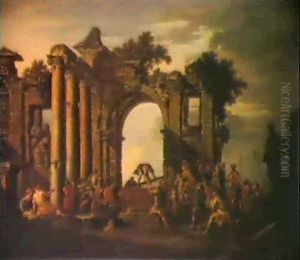 Alexander Opening The Tomb Of Achilles