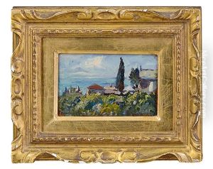 Scorcio Del Lago by Benedetto Ghivarello