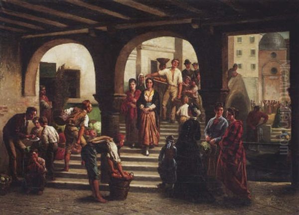 Gemusemarkt In Venedig - view 1
