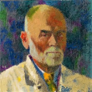 Selbstbildnis 1945 by Augusto Giacometti