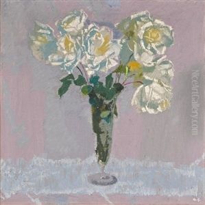 Weisse Rosen by Augusto Giacometti