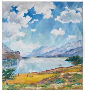 Blick Auf Den Silsersee by Giovanni Giacometti