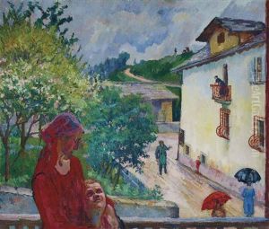 Pioggia Primaverile by Giovanni Giacometti