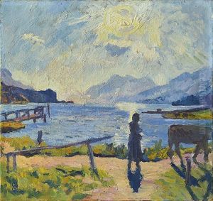 Morgensonne Am Silsersee by Giovanni Giacometti