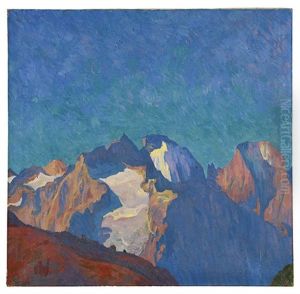 Blick Auf Albigna Und Die Bondasca Gruppe by Giovanni Giacometti