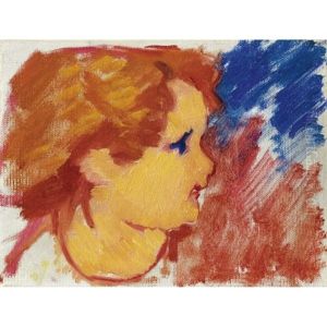 Kinderkopf, Bruno Giacometti (child's Head, Bruno Giacometti) by Giovanni Giacometti