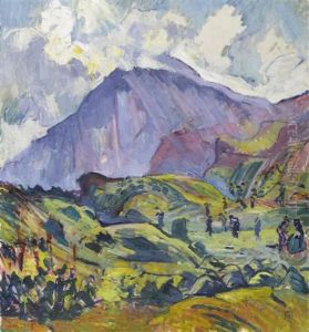 Die Heuernte Bei Maloja