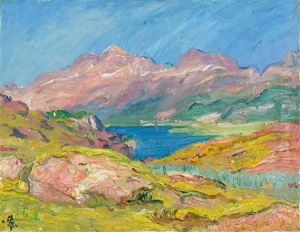 Ausblick Auf Den Silsersee by Giovanni Giacometti