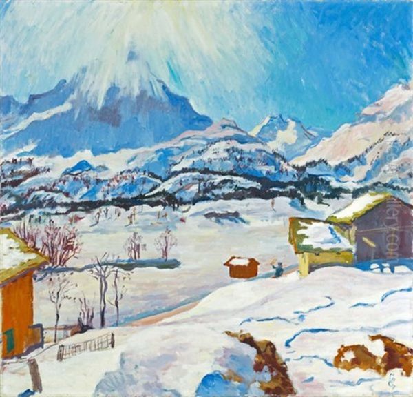 Winterlandschaft Maloja (winter Landscape At Maloja) - view 1