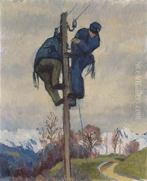 Telephonarbeiter - view 1